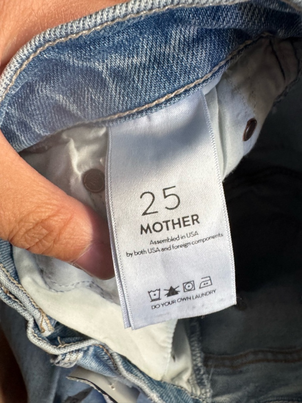 Mother The Tomcat Confession Distressed Jeans High Rise Straight Crop 25 - Picture 6 of 10